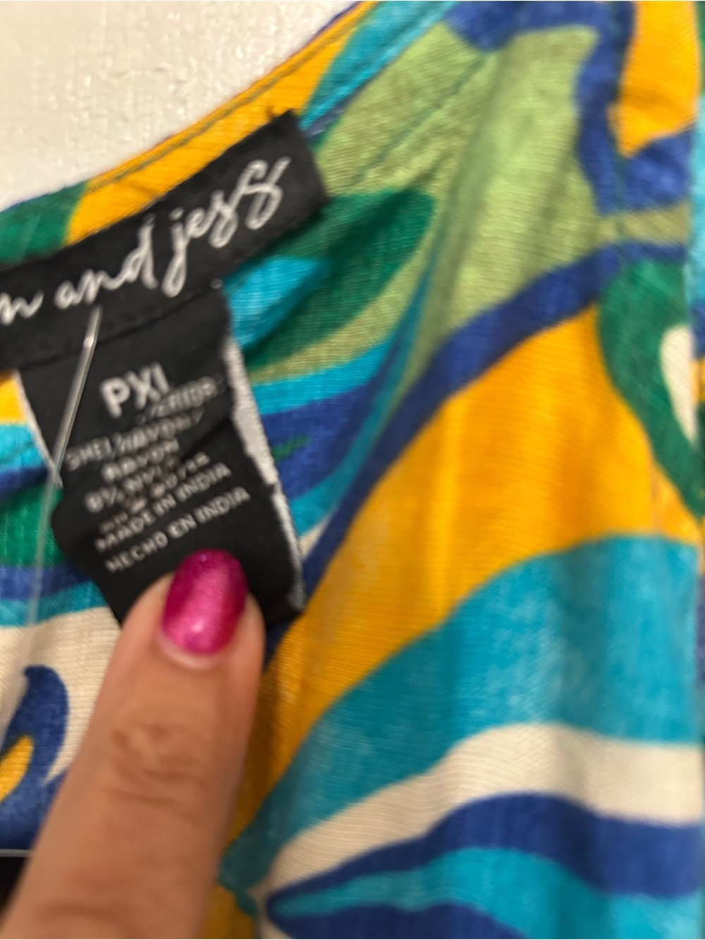 NWT MSK Petite Printed Tie-Waist Wide-Leg Jumpsuit - Picture 5 of 9
